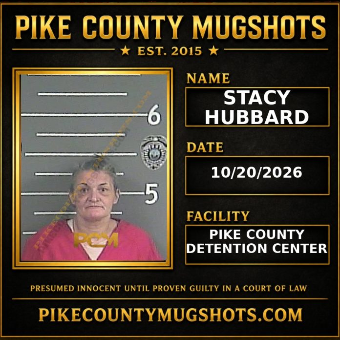 STACY HUBBARD Pike County Kentucky arrest booking
