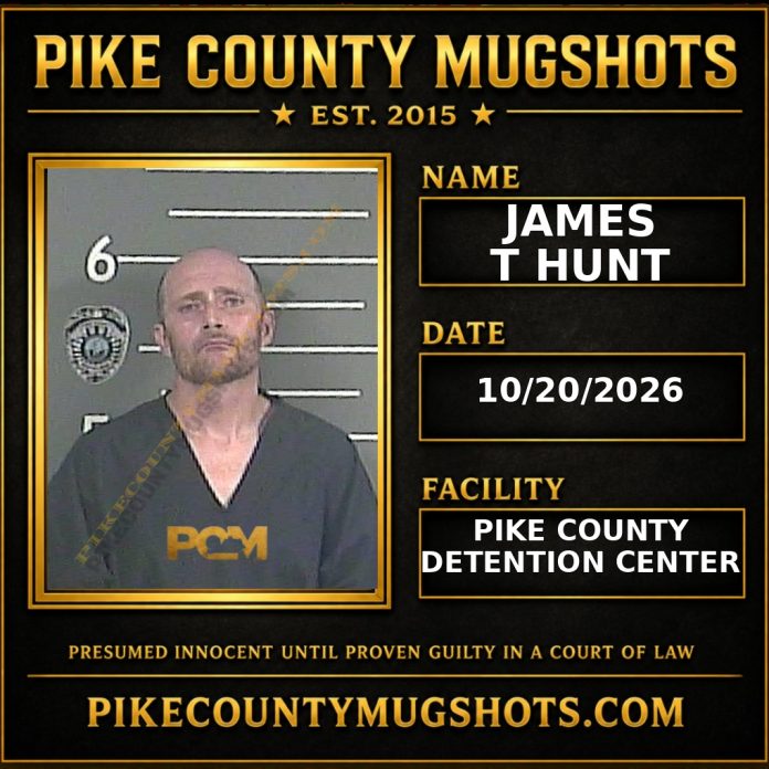 JAMES T HUNT Pike County Kentucky arrest booking
