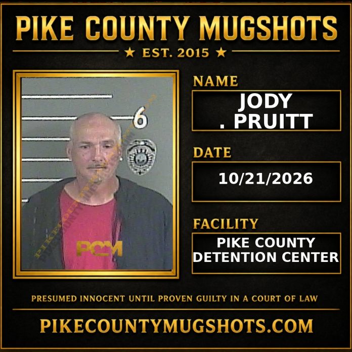 JODY . PRUITT Pike County Kentucky arrest booking