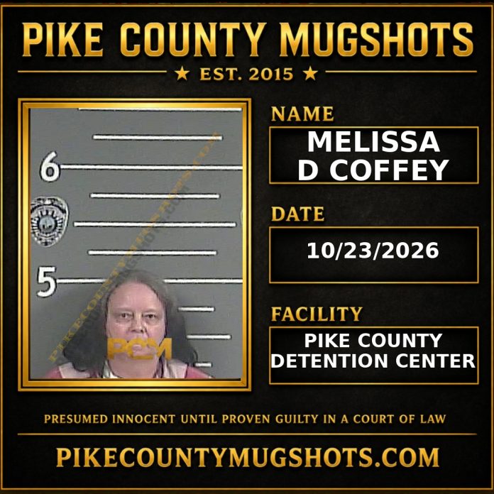 MELISSA D COFFEY Pike County Kentucky arrest booking