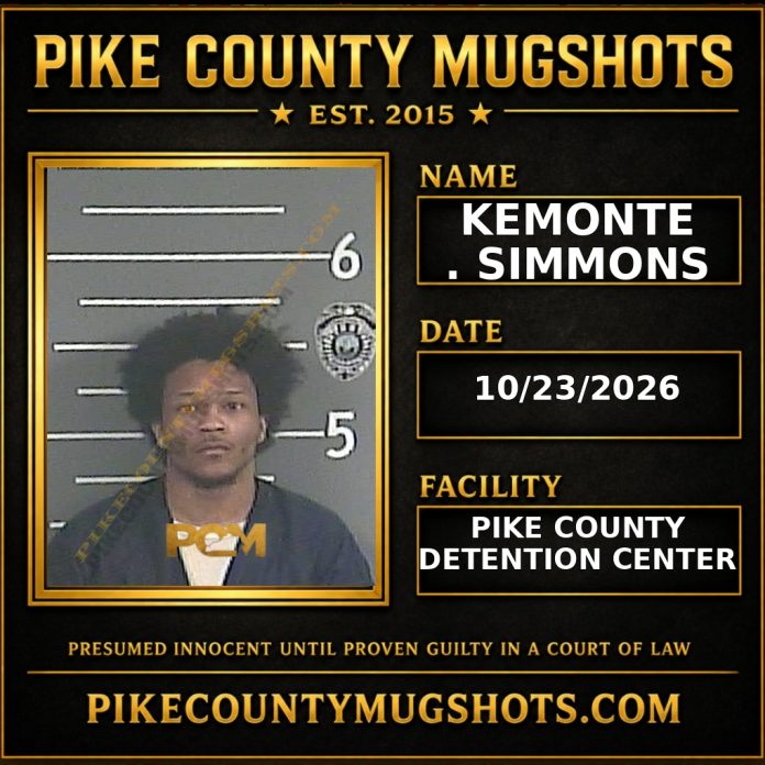KEMONTE . SIMMONS Pike County Kentucky arrest booking