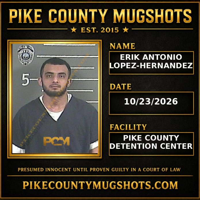 ERIK ANTONIO LOPEZ-HERNANDEZ Pike County Kentucky arrest booking
