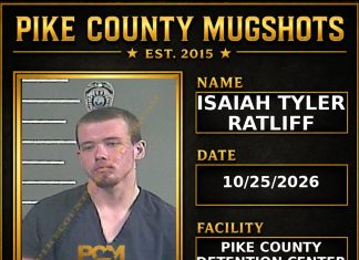 ISAIAH TYLER RATLIFF Pike County Kentucky arrest booking