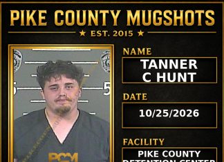 TANNER C HUNT Pike County Kentucky arrest booking