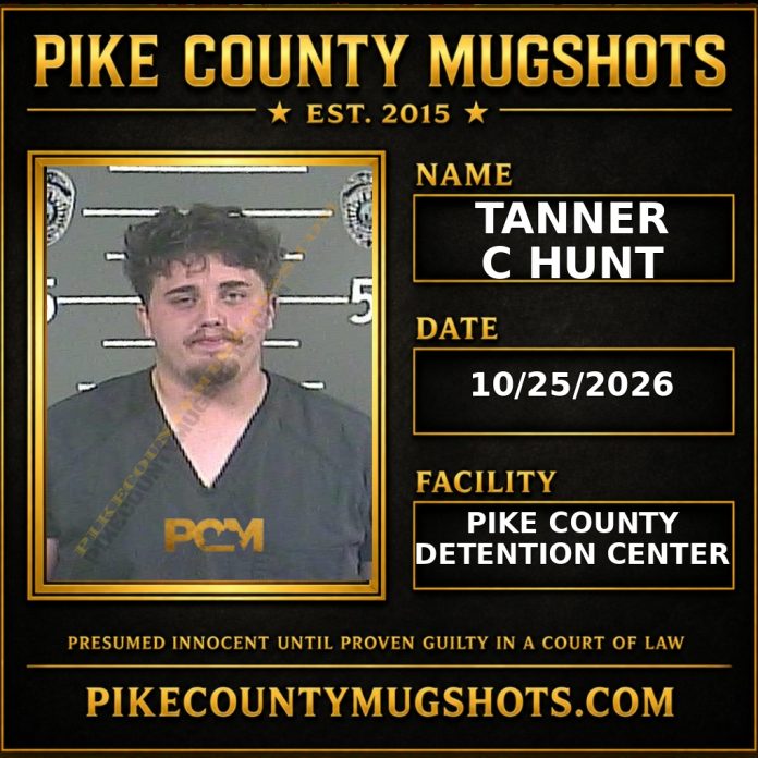 TANNER C HUNT Pike County Kentucky arrest booking