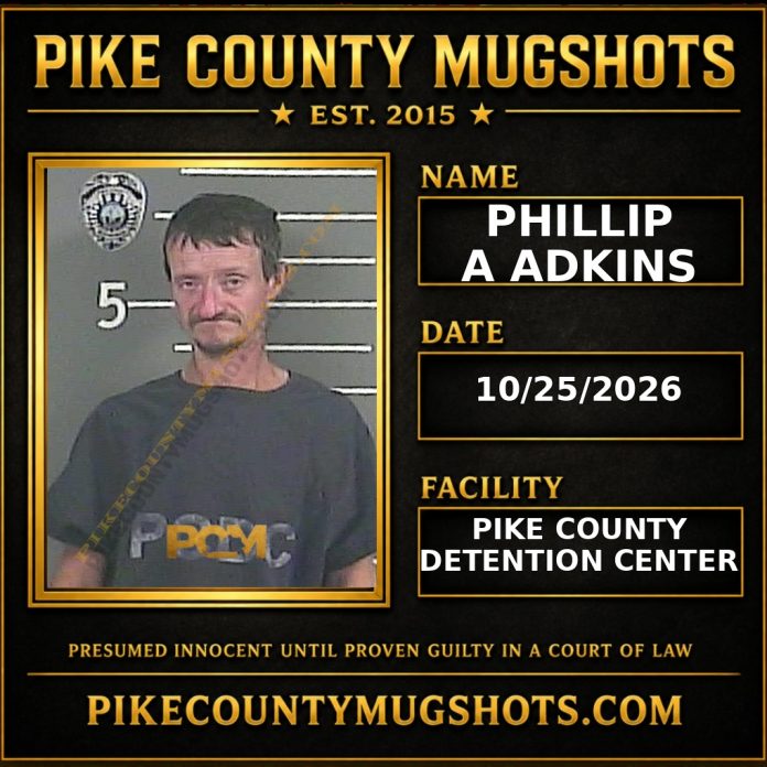 PHILLIP A ADKINS PHILLIP A ADKINS Pike County Kentucky arrest booking