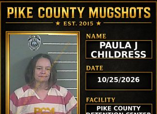 PAULA J CHILDRESS Pike County Kentucky arrest booking