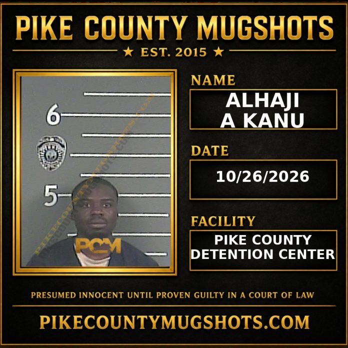 ALHAJI A KANU Pike County Kentucky arrest booking