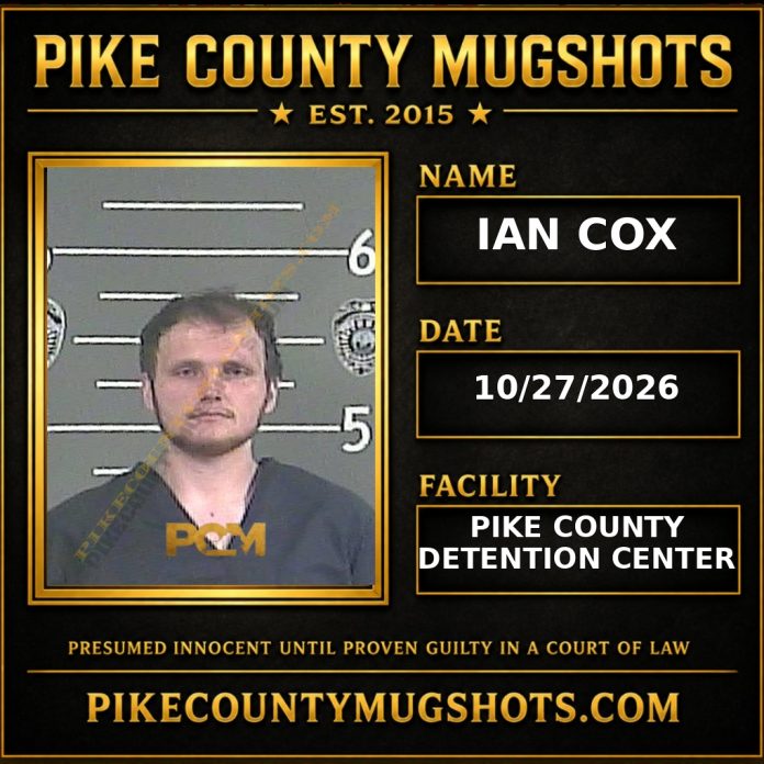 IAN COX Pike County Kentucky arrest booking