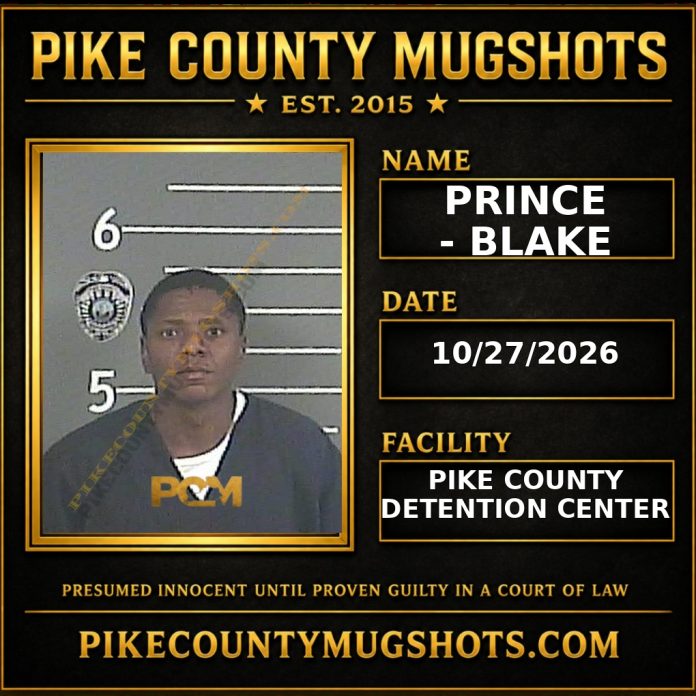 PRINCE - BLAKE Pike County Kentucky arrest booking