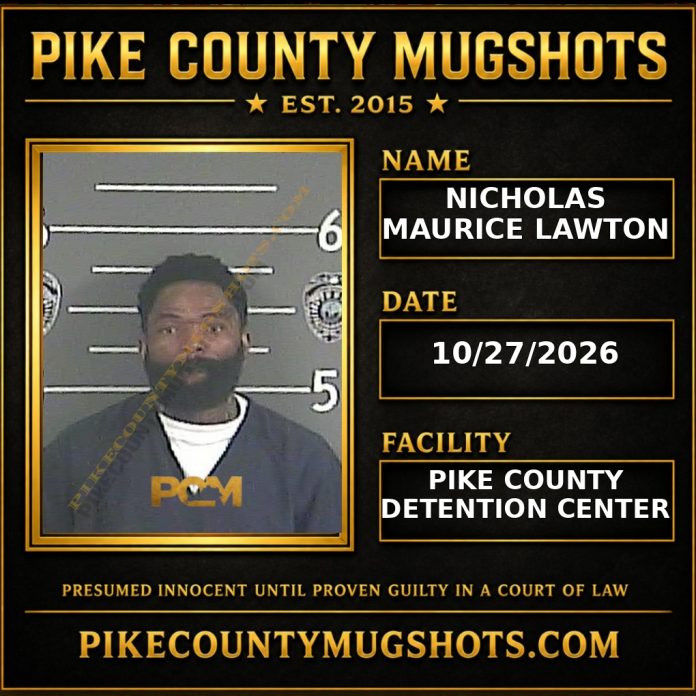 NICHOLAS MAURICE LAWTON Pike County Kentucky arrest booking