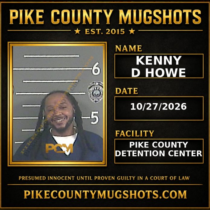 KENNY D HOWE Pike County Kentucky arrest booking