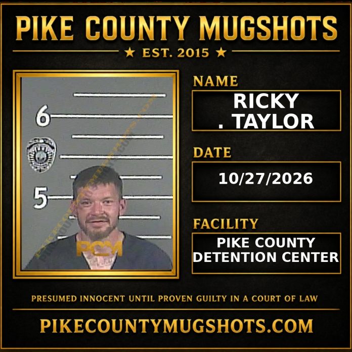 RICKY . TAYLOR Pike County Kentucky arrest booking