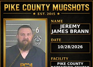 JEREMY JAMES BRANN Pike County Kentucky arrest booking
