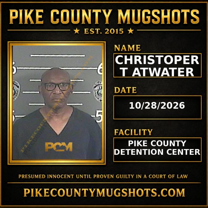 CHRISTOPER T ATWATER Pike County Kentucky arrest booking