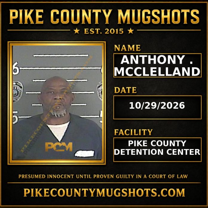 ANTHONY . MCCLELLAND Pike County Kentucky arrest booking