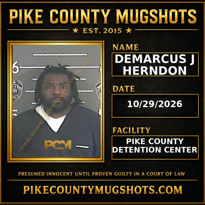 DEMARCUS J HERNDON Pike County Kentucky arrest booking