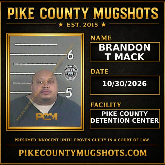 BRANDON T MACK Pike County Kentucky arrest booking