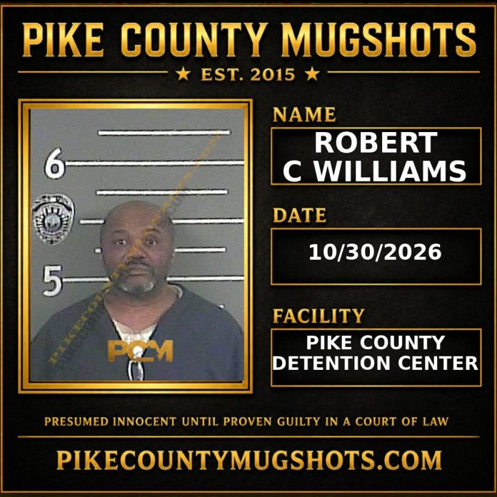 ROBERT C WILLIAMS Pike County Kentucky arrest booking