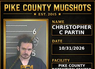 CHRISTOPHER C PARTIN Pike County Kentucky arrest booking