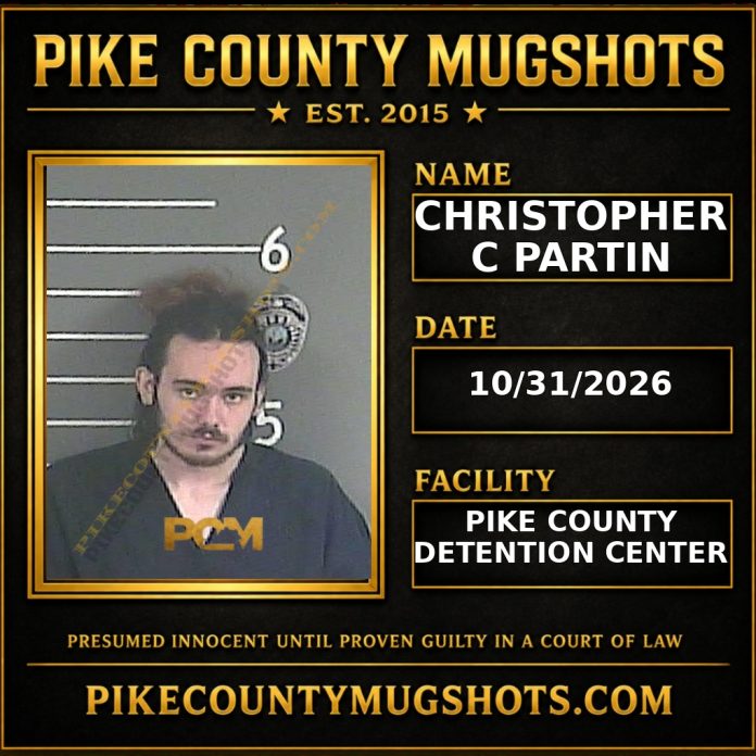 CHRISTOPHER C PARTIN Pike County Kentucky arrest booking